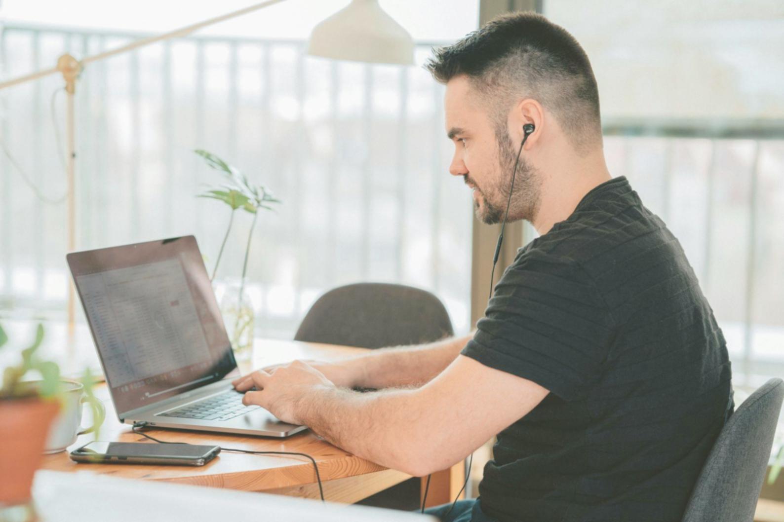 Financial analyst working on complex spreadsheet models
